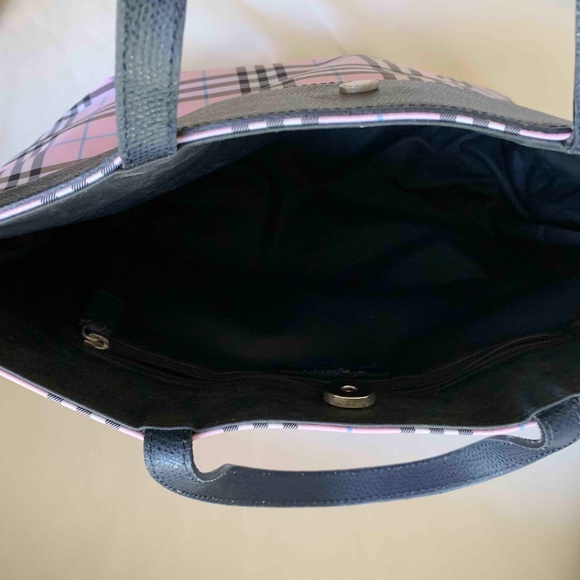 Authentic Burberry Blue Label Pink Purple Medium Tote - Picture 8 of 10